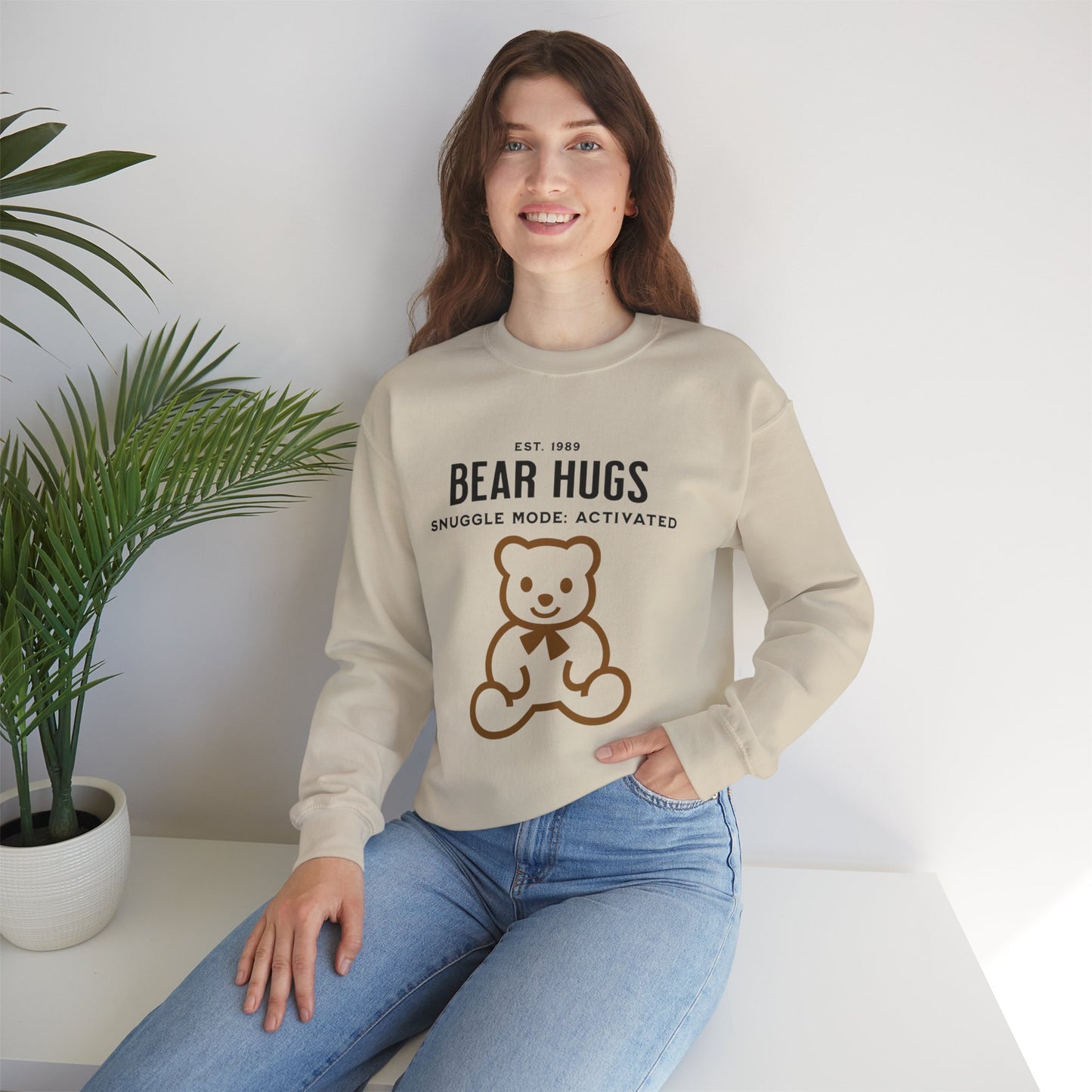 Unisex Bear Hugs Comfy Crewneck